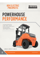 Toyota 80V truck brochure