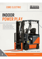 Toyota Core Electric trucks brochure