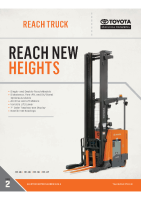 Toyota Reach truck brochure